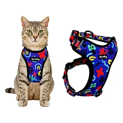 Reguliuojamos petnešos šunims ir katėms S Guard Comfort 4Funky | Neon Bloom — 2 nuotrauka
