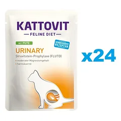 KATTOVIT Feline Diet Urinary su kalakutiena 24 x 85 g