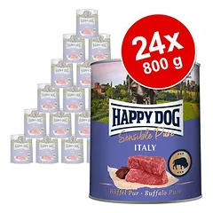 Happy Dog Sensible Pure drėgnas maistas šunims, ekonominė pakuotė 24 x 800 g