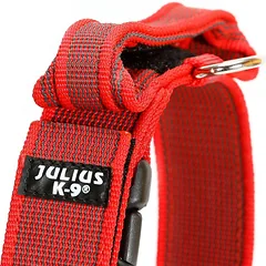 Julius K9 Color & Gray antkaklis su rankena - šuns antkaklis su rankena ir saugos užraktu, Pomarańczowy / 50mm — 2 nuotrauka