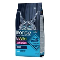Monge Dry Cat BWILD - Adult Anchovies (ančiuviai) 1,5 kg