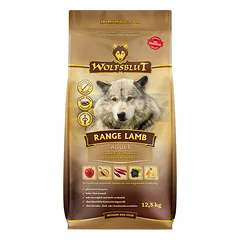WOLFSBLUT Range Lamb Adult sausas maistas suaugusiems šunims su ėriena ir rudaisiais ryžiais, 12,5 kg