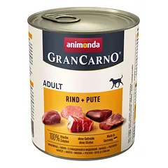 Animonda Grancarno konservai šunims su jautiena ir kalakutiena 6 x 800g