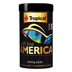 Tropical Soft Line America S maistas visaėdėms ir mėsėdėms Amerikos žuvims, minkštas 100 ml — 5 nuotrauka