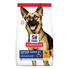 Hills Science Plan Large Breed Mature Senior Adult 6+ Chicken sausas maistas vyresniems, didelių veislių šunims, 14 kg