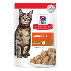 Hill’s Science Plan Feline Adult Turkey Konservuotas maistas suaugusioms katėms su kalakutiena 12x85g