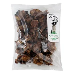 Šunų skanėstai - džiovintos vidinės kiaulių ausų dalys, 500 g — 2 nuotrauka