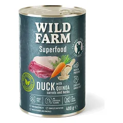 Wild Farm Superfood Duck 400 g pašaro šunims be grūdų