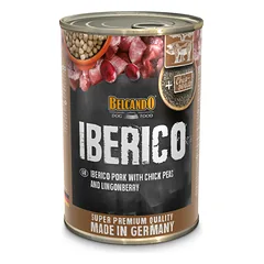 BELCANDO Iberico šlapias šunų maistas 400 g kiauliena, avinžirniai ir šilauogės