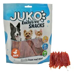 JUKO skanėstas Snacks Duck Soft crystal jerky antienos juostelės, 250 g
