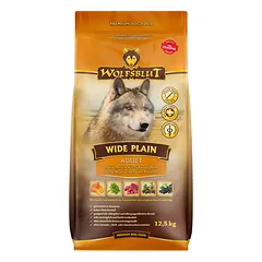 WOLFSBLUT Wide Plain Adult sausas maistas suaugusiems alergiškiems šunims su arkliena ir batatais, 12,5 kg