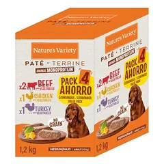 Megapack Nature's Variety Paté No Grain Adult Medium/Maxi 16 x 300 g