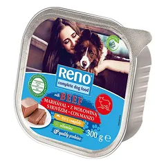 Konservai šunims RENO Dog beef su jautiena, 300 g