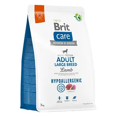 Brit Care Hypoallergenic Adult Large Breed Lamb & Rice sausas pašaras suaugusiems didelių veislių šunims su ėriena ir ryžiais, 3 kg