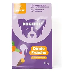 Dog Chef hipoalergiškas sausas maistas šunims su šviežia kalakutiena, Dideliems 26–45 kg — 2 nuotrauka