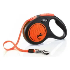 Flexi Neon Orange automatinis pavadėlis šunims - Zoobazė