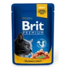 Brit Premium Salmon & Trout 100 g - konservi kaķiem parduotuvėje akvanamai.lt