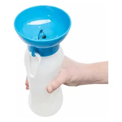 Trixie Bottle With Bowl kelioninis vandens buteliukas su dubenėliu, plastmasinis, 0,55 l — 2 nuotrauka