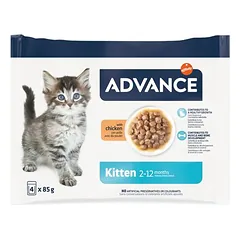 Advance Kitten su višta, drėgnas maistas kačiukams — 4 nuotrauka