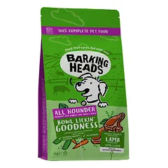 BARKING HEADS Bowl Lickin Goodness sausas maistas šunims su ėriena, 2kg