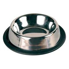 Trixie Stainless Steel Bowl metalinis dubenėlis maistui ir vandeniui šunims ir katėms, 0.2 l / 11 cm