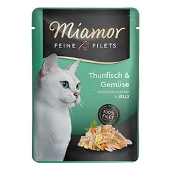 Miamor Feine Filets maišeliai, drėgnas maistas katėms 6 x 100 g
