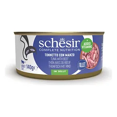 SCHESIR Tunas su jautienos kačių maistu 140 g