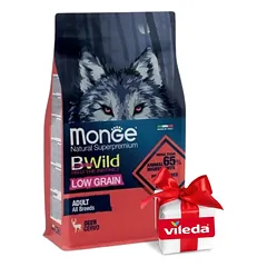 Monge adult Dog BWILD - All Breeds Adult Deer (elniena), 2.5 kg — 4 nuotrauka