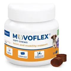 MOVOFLEX M kramtomosios tabletės Ėdalo papildas sąnarių mobilumui šunims nuo 15 iki 35 kg 4gN30