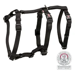 TRIXIE Panic petnešos su apsauga nuo pabėgimo XS-S 30-40 cm juodos