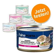 Porta 21 bandomasis rinkinys, drėgnas maistas katėms 6 x 90 g