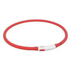 Trixie Dog Flash Light Ring USB XS-XL 70 cm / Ø 10 mm Red