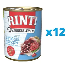 RINTI Kennerfleisch Poultry hearts paukštienos širdelės  12 x 800 g