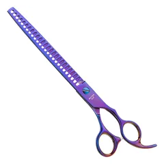 Geib Monster Chunker 8.5 - professional, extremely sharp single-sided thinning shears, 26 teeth, Purple / 7,5" — 1 nuotrauka