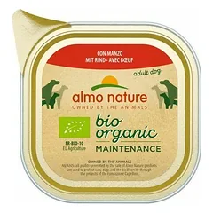 Almo Nature Bio Organic Maintenance pastēte ar liellopu 100 g - konservi suņiem