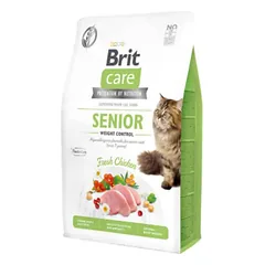 Brit Care Senior Weight Control begrūdis sausas maistas vyresnėms katėms