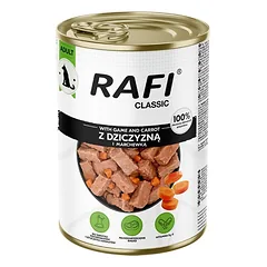 RAFI Classic Elniena ir morkos padaže – 1240 g šlapio maisto visų veislių šunims