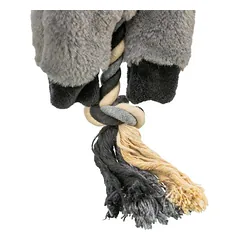 Trixie Plush Toy Donkey pliušinis žaislas šunims su virve ir garsu, perdirbtas, 66 cm — 2 nuotrauka