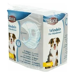 Trixie Disposable Diapers for Female Dogs Size M-L, Pack of 12, 36-52 cm
