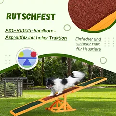 Šunų sūpuoklės agility treniruotėms, neslystančios, iki 30 kg, 180 x 30 x 30 cm — 5 nuotrauka