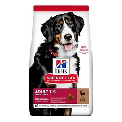 Hills Science Plan Large Breed Adult Lamb & Rice suvišasis maistas didelių veislių suaugusiems šunims su ėriena ir ryžiais, 14 kg