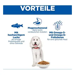 Hill's Science Plan Hypoallergenic Adult Medium su lašiša, sausas maistas šunims, > 10 kg — 4 nuotrauka