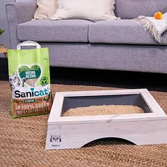 Sanicat Natura Activa 100% Green kraikas katėms, 2,5 kg — 4 nuotrauka