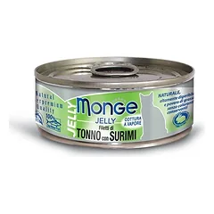 Monge Jelly konservai suaugusioms katėms su tunu 12x80g