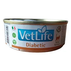 Farmina Vet Life Cat Diabetic veterinarinė dieta katėms su diabetu, konservai, 85 g photo