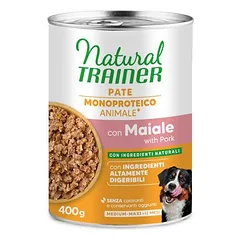 Natural Trainer Pate Monoproteico Medium & Maxi Adult drėgnas maistas šunims — 4 nuotrauka