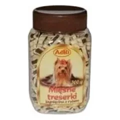 Skanėstai šunims – Mėsos kąsneliai su ėriena ir ryžiais, 300 g, AdBi