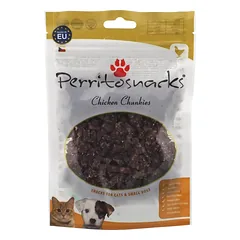 Perrito Chicken Chunkies skanėstai šunims ir katėms vištienos gabaliukai 100g