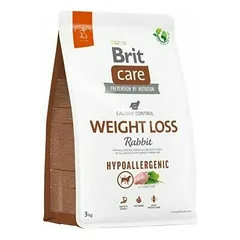 Brit Care Hypoallergenic Weight Loss Rabbit sausas pašaras šunims su triušiena 3 kg (galiojimas iki 2027.01.29)