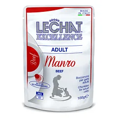 Konservai suaugusioms katėms su jautiena LECHAT Exc. 100g